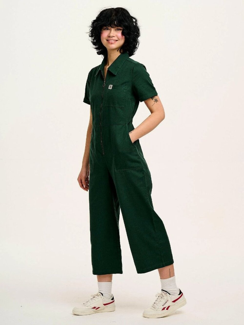 Lucy & Yak Ragan Jumpsuit Posy Green UK 14 NWT